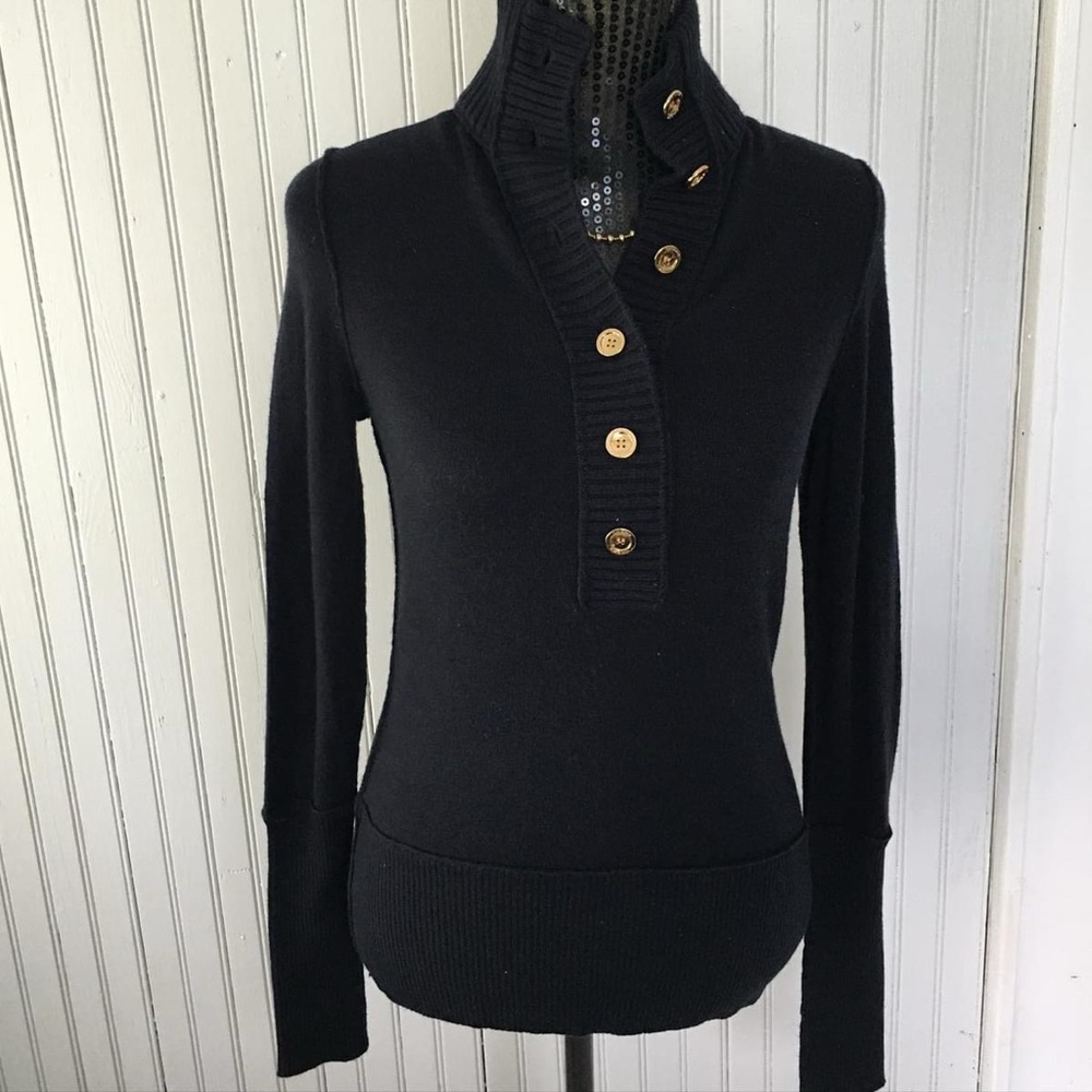 Small Tory Burch “Carla” Sweater in Navy Blue